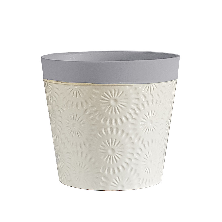 Cache-pot fleurs de pissenlit H12.5  | Deco-Delight.com