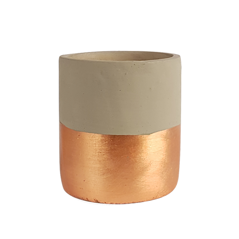 Pot bicolore ciment moderne H14.5  | Deco-Delight.com Pot bicolore ciment moderne H14.5  | Deco-Delight.com