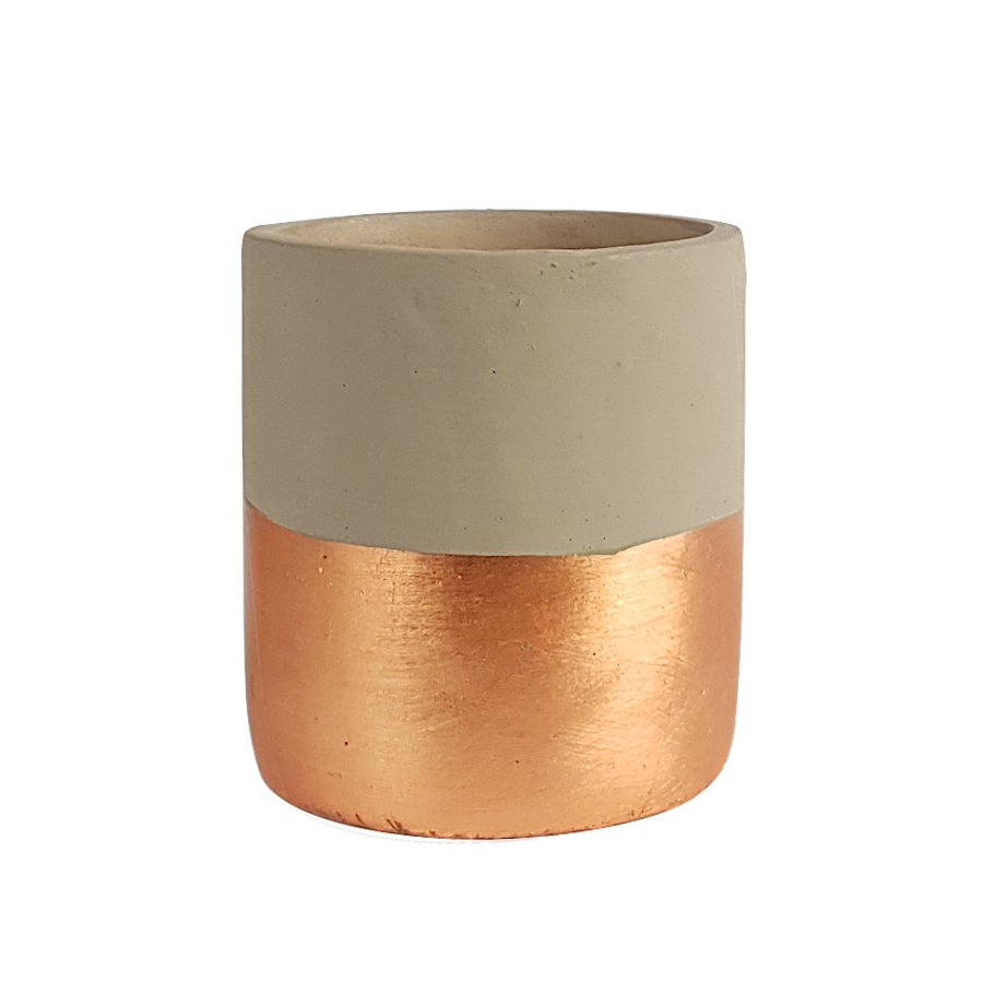 Pot bicolore ciment moderne H14.5 | Deco-Delight.com Pot bicolore ciment moderne H14.5 | Deco-Delight.com