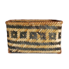 Panier bambou tressé noir naturel  | Deco-Delight.com