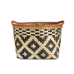 Panier rond bambou tressé déco  | Deco-Delight.com
