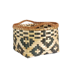 Panier rond bambou tressé déco  | Deco-Delight.com