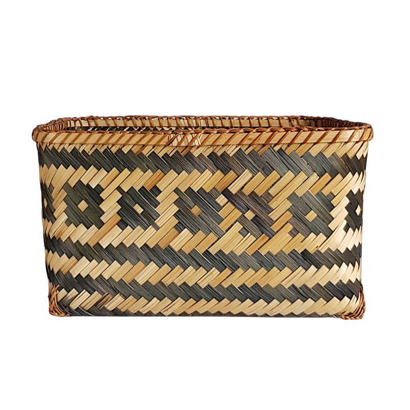 Set 2 paniers bambou noir naturel  | Deco-Delight.com