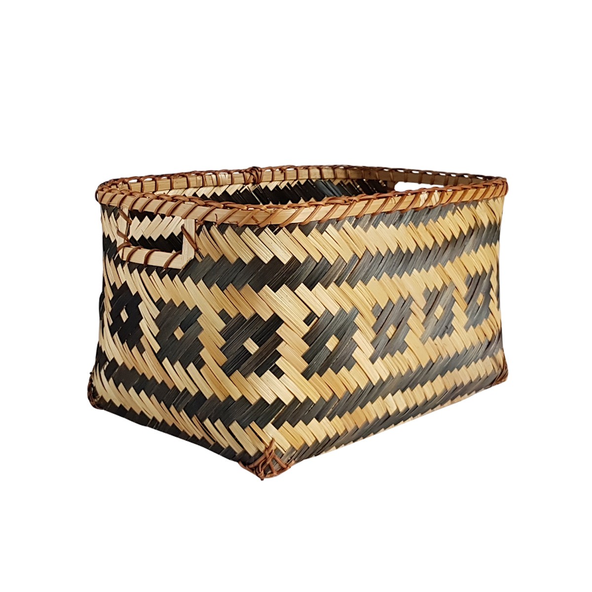 Set 2 paniers bambou noir naturel  | Deco-Delight.com