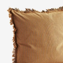 Housse de coussin Camel 50x50 cm à Rayures - Style Bohème