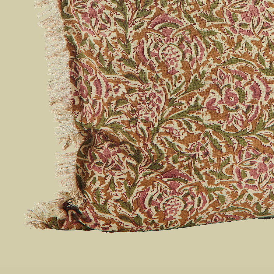 Housse de coussin 50x50 cm motif floral - Style Bohème