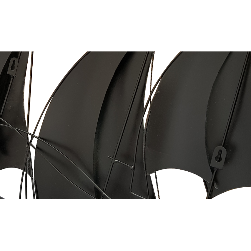 Décoration murale en métal – Régate de voiliers L100