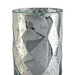Vase géométrique turquoise mercurisé  | Deco-Delight.com