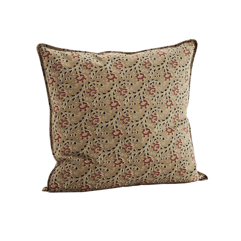 Housse de coussin 50x50 cm Block print indien  | Deco-Delight.com