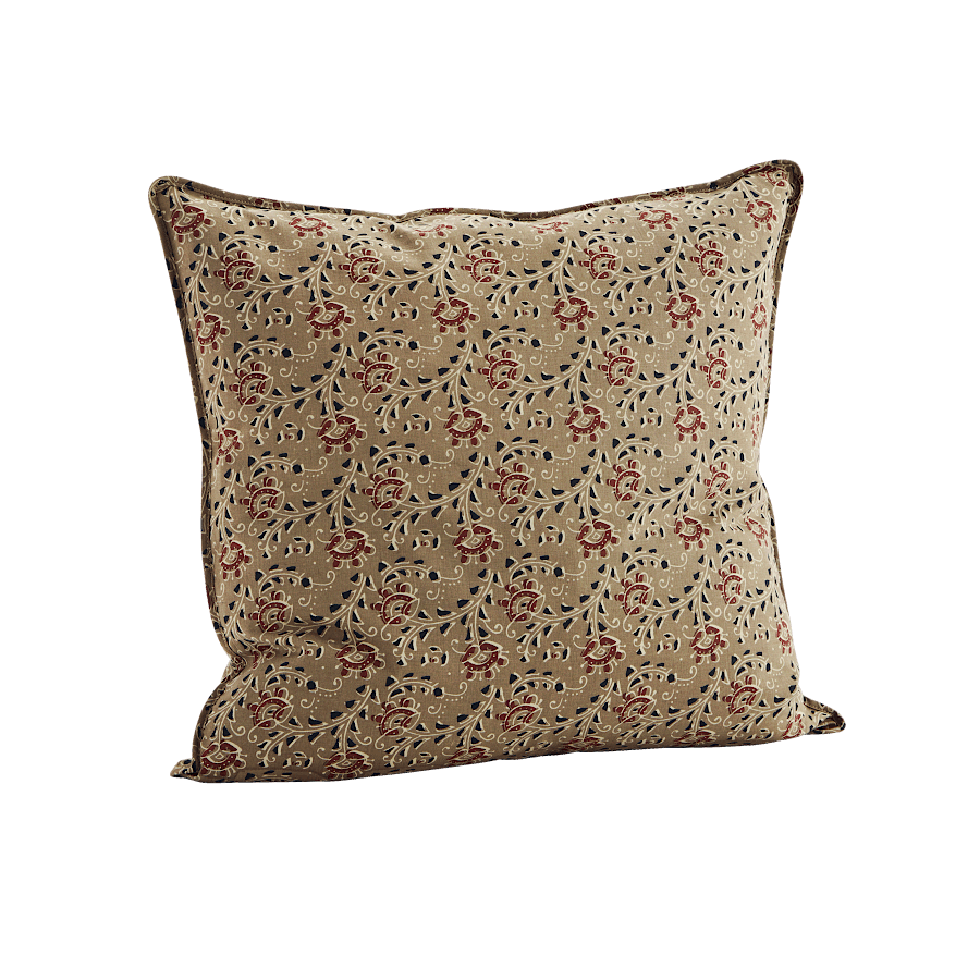 Housse de coussin 50x50 cm Block print indien  | Deco-Delight.com