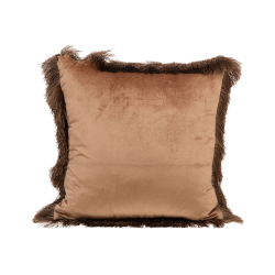 Coussin Viscose et Coton à franges 45x45 cm | Deco-Delight.com