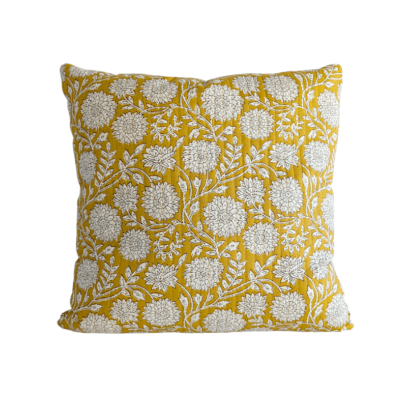 Coussin rectangulaire imprimé fleuri 45x34 cm | Deco-Delight.com