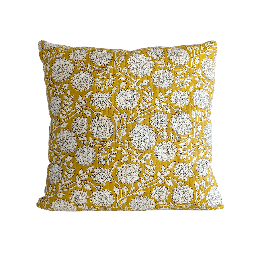 Coussin rectangulaire imprimé fleuri 45x34 cm | Deco-Delight.com