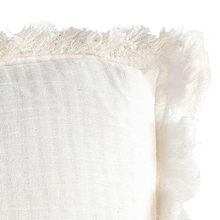Coussin rectangulaire à franges 40x60 cm