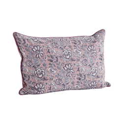 Housse de coussin violet motif floral 40x60 cm | Deco-Delight.com