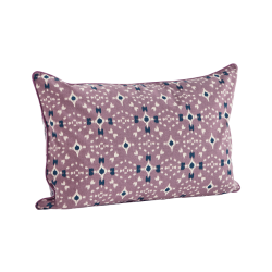 Housse de coussin violet motif floral 40x60 cm | Deco-Delight.com