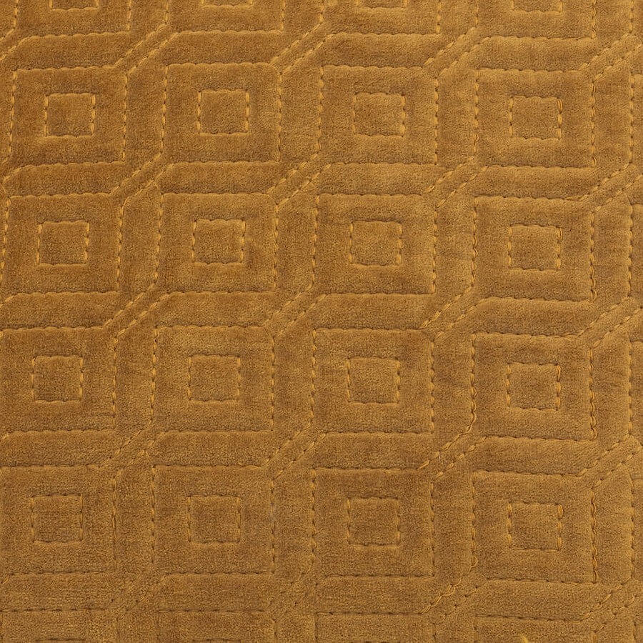 Coussin à franges en velours camel 45x45 cm | Deco-Delight.com