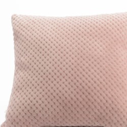 Coussin Alvéoles carré 40x40 cm - Rose poudré | Deco-Delight.com