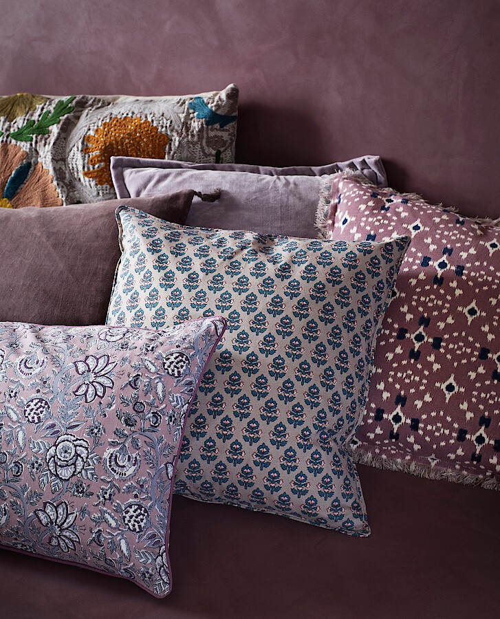 Housse de coussin 50x50 cm motif floral | Deco-Delight.com