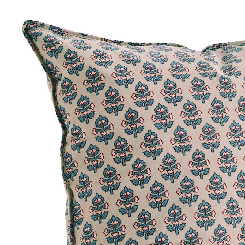 Housse de coussin 50x50 cm motif floral | Deco-Delight.com