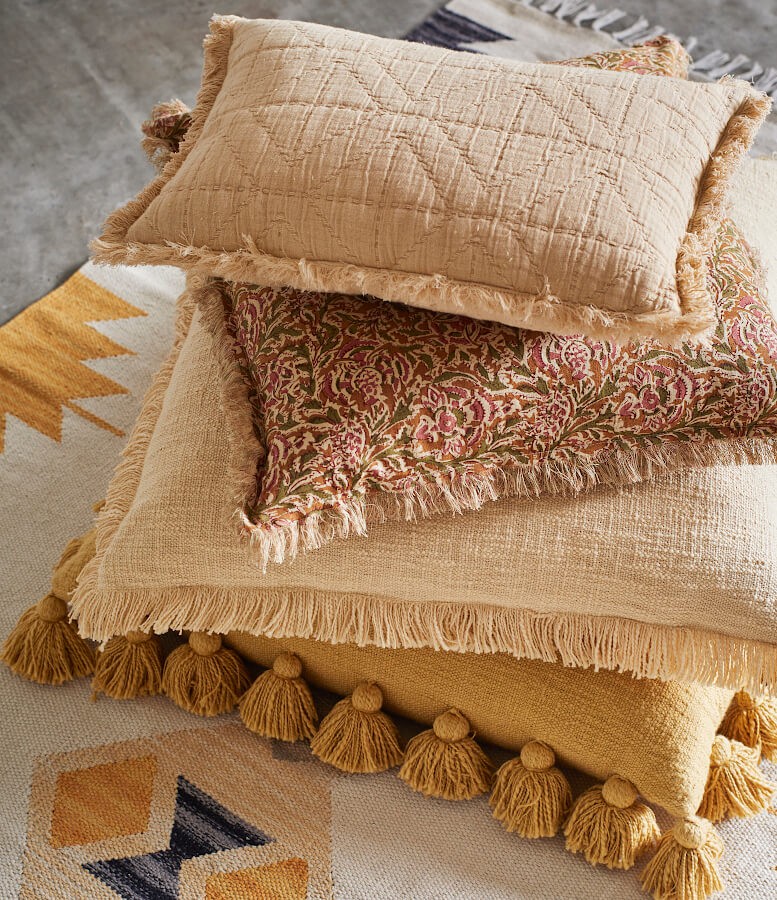 Housse de coussin 50x50 cm motif floral -  | Deco-Delight.com