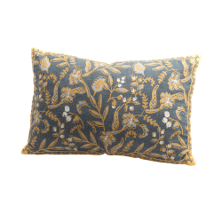 Coussin imprimé en lin 40x60 cm Motifs floraux | Deco-Delight.com
