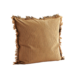 Housse de coussin Camel 50x50 cm à Rayures | Deco-Delight.com