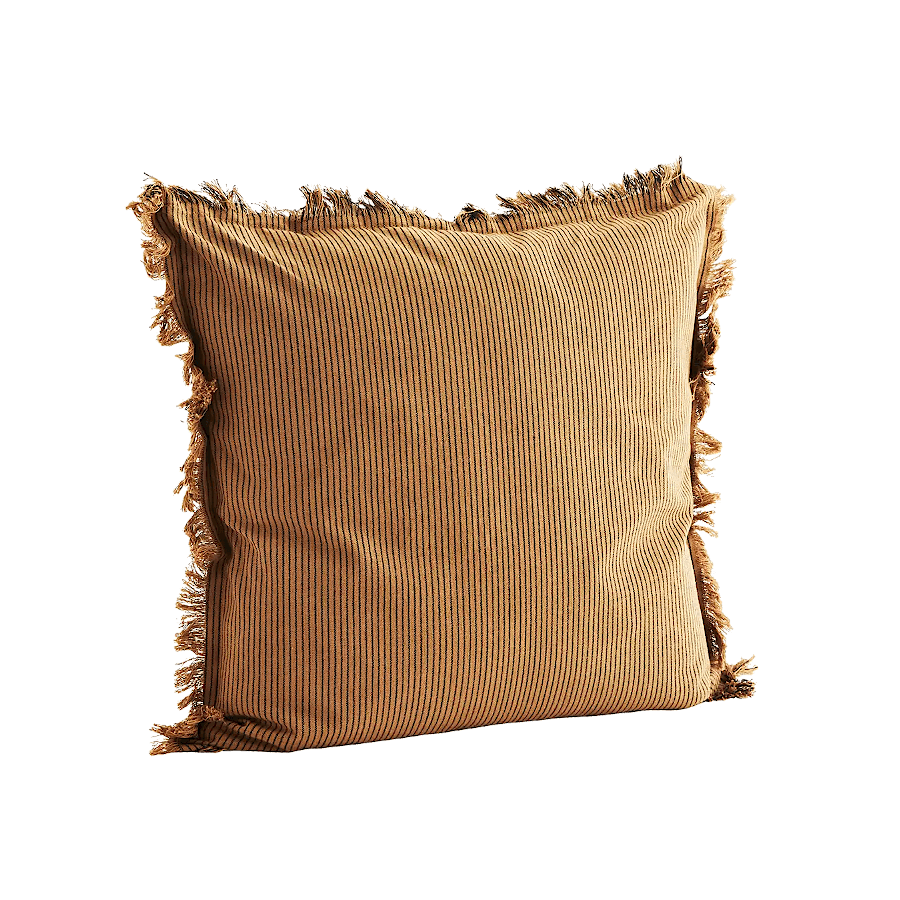 Housse de coussin Camel 50x50 cm à Rayures | Deco-Delight.com