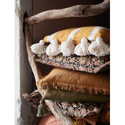 Housse de coussin Camel 50x50 cm à Rayures | Deco-Delight.com