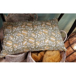 Coussin 40x60 cm -  Bohème Vert Olive et Ocre | Deco-Delight.com