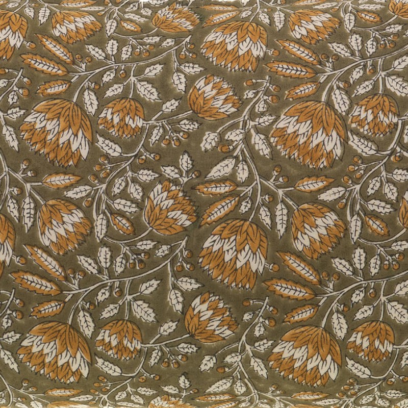Coussin 40x60 cm -  Bohème Vert Olive et Ocre | Deco-Delight.com