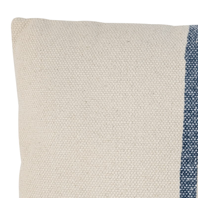 Coussin en coton écru à rayures colorées 40x60 cm | Deco-Delight.com