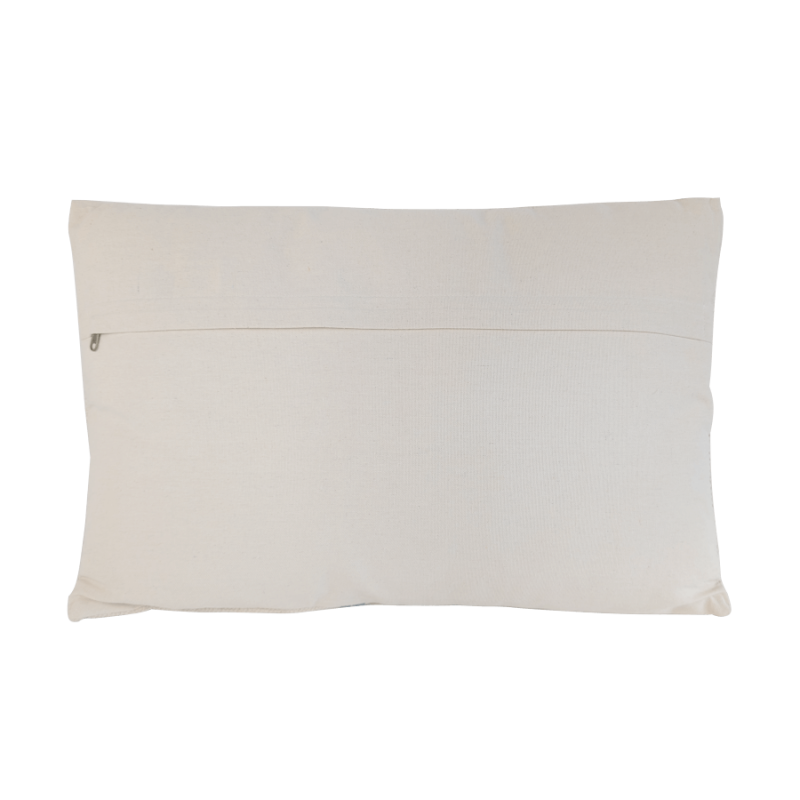 Coussin en coton écru à rayures colorées 40x60 cm | Deco-Delight.com