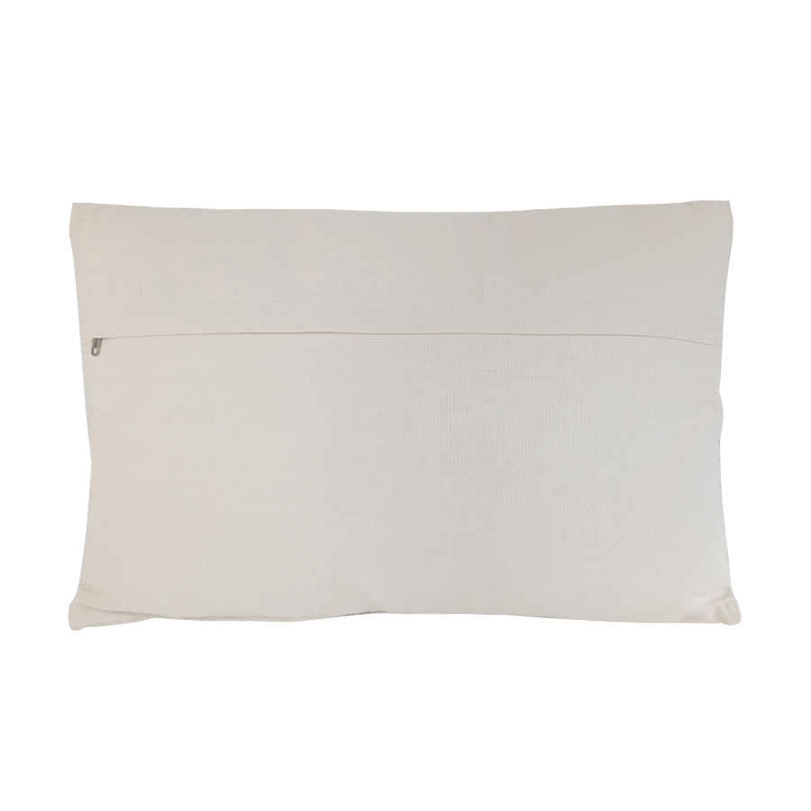 Coussin en coton écru à rayures colorées 40x60 cm | Deco-Delight.com