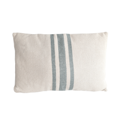 Coussin en coton écru à rayures colorées 40x60 cm | Deco-Delight.com