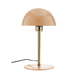 Lampe à poser en métal pêche nougat et doré, H36cm