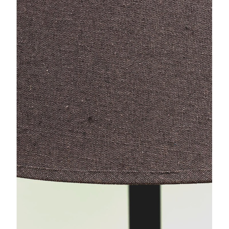 Lampe à poser en aluminium noir mat et lin – H54,5 cm | Deco-Delight.com
