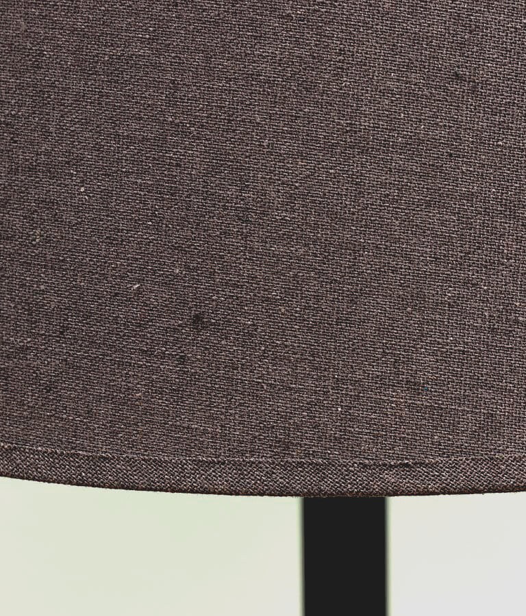 Lampe à poser en aluminium noir mat et lin – H54,5 cm | Deco-Delight.com