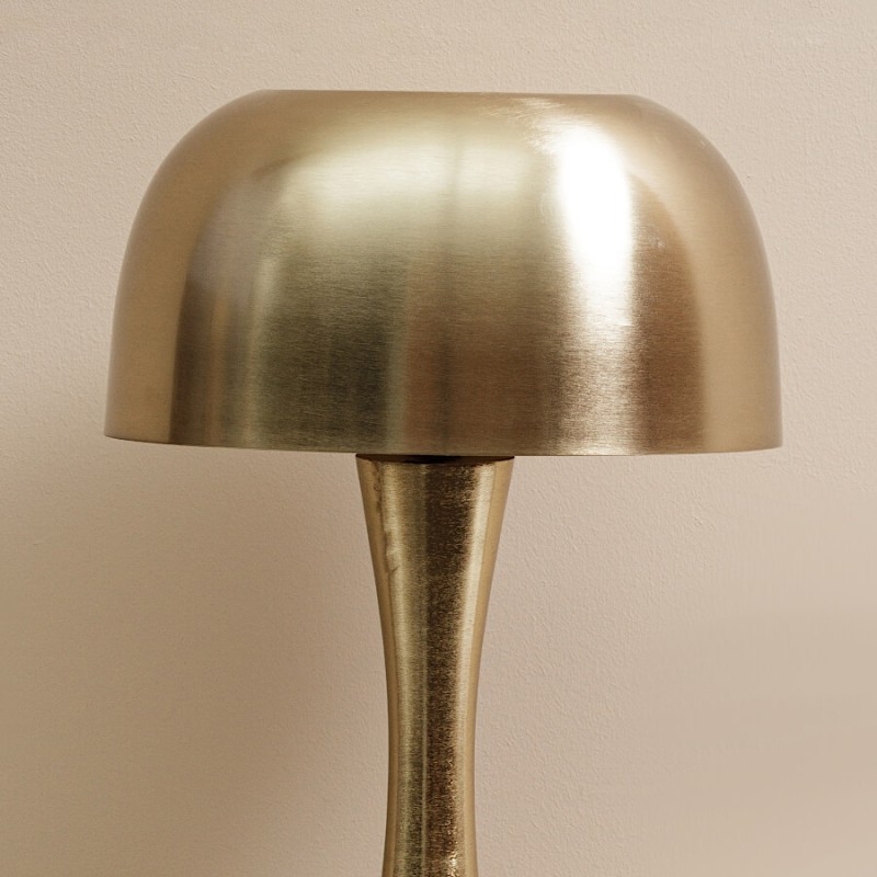 Lampe champignon en métal doré H42 cm Design rétro chic
