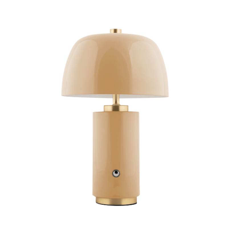 Lampe nomade LED laiton et métal émaillé H30 cm | Deco-Delight.com