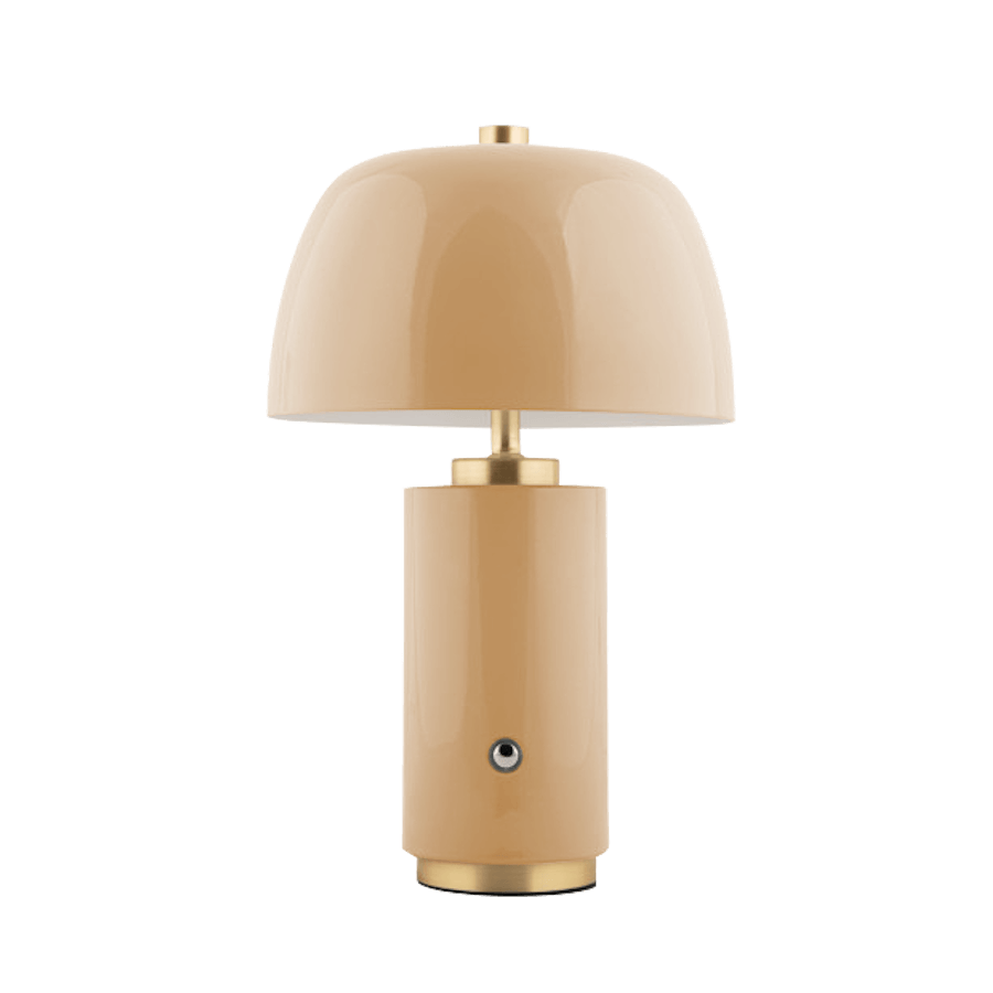 Lampe nomade LED laiton et métal émaillé H30 cm | Deco-Delight.com