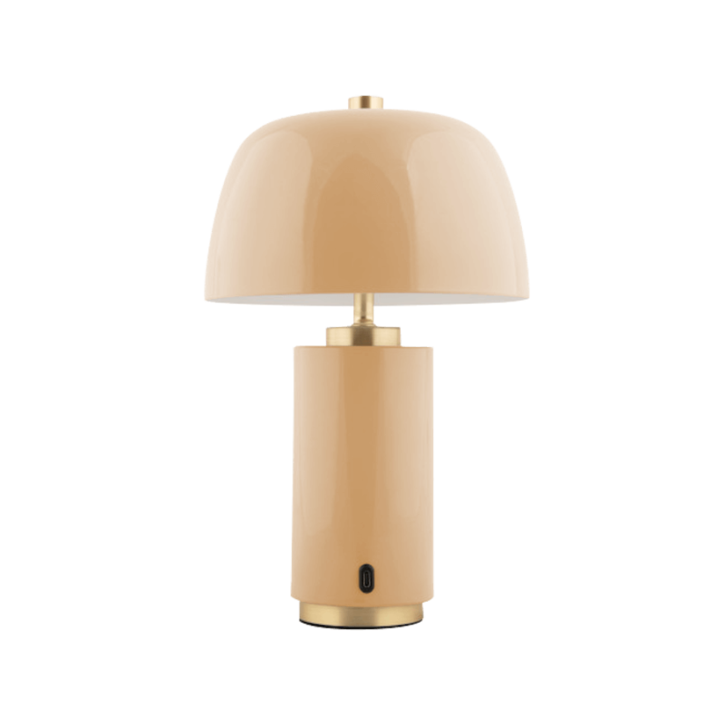 Lampe nomade LED laiton et métal émaillé H30 cm | Deco-Delight.com