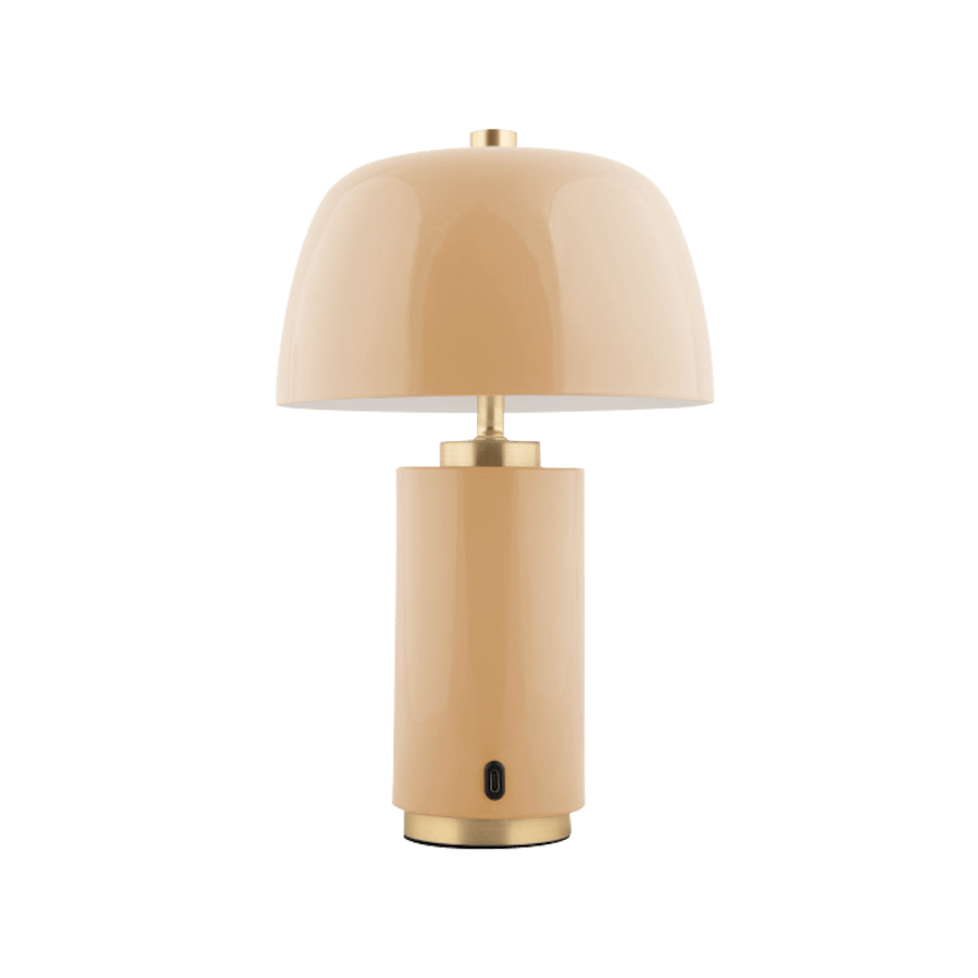 Lampe nomade LED laiton et métal émaillé H30 cm | Deco-Delight.com