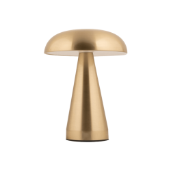 Lampe LED nomade dorée rechargeable H20 cm