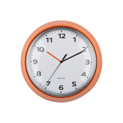Horloge murale D34 cm - Orange Peps