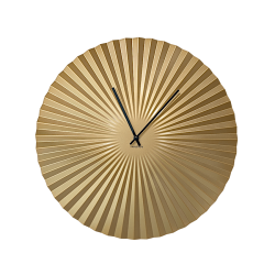 Horloge murale dorée D50 cm - La Rayonnante