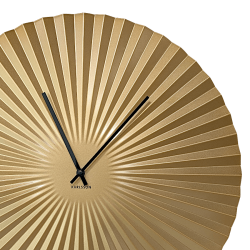 Horloge murale dorée D50 cm - La Rayonnante