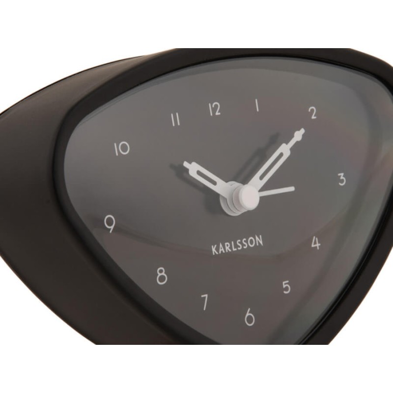Réveil-matin design triangle noir intense