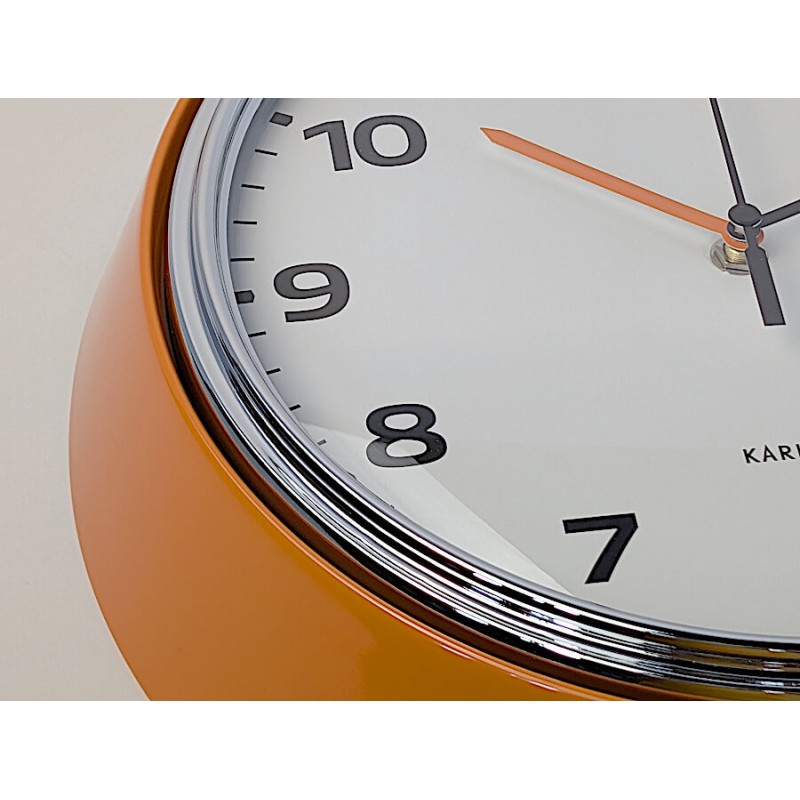 Horloge murale D34 cm - Orange Peps