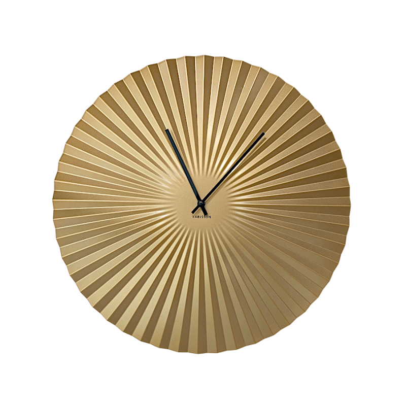 Horloge murale dorée D50 cm - La Rayonnante